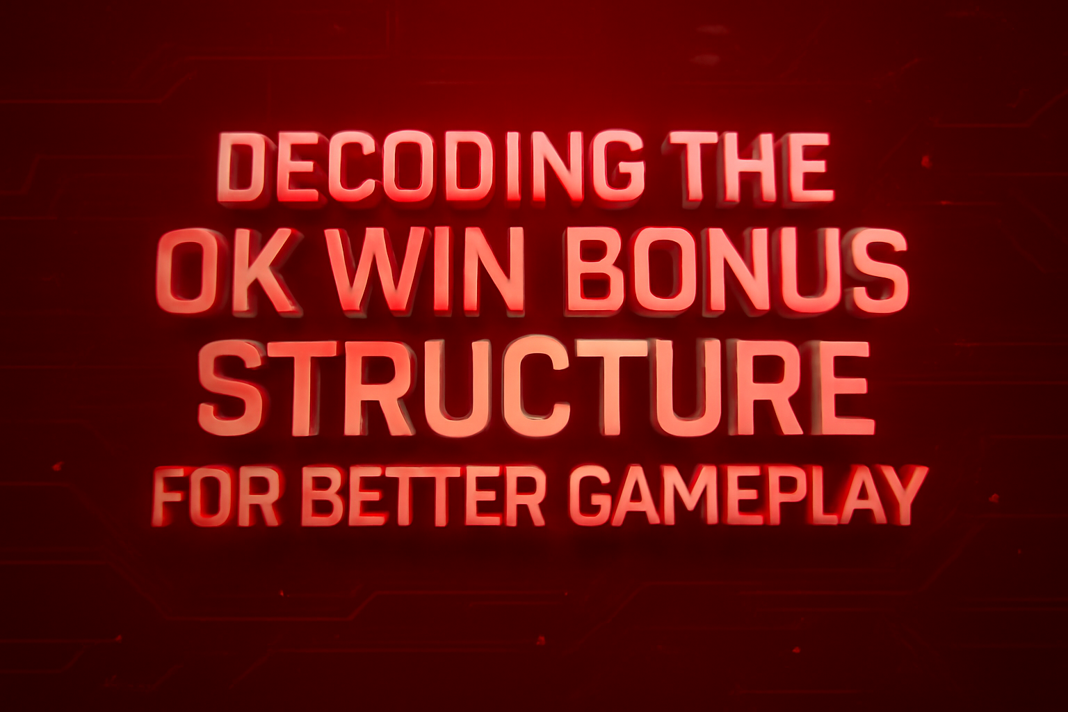 Informational graphic representing the configuration settings for OK Win.